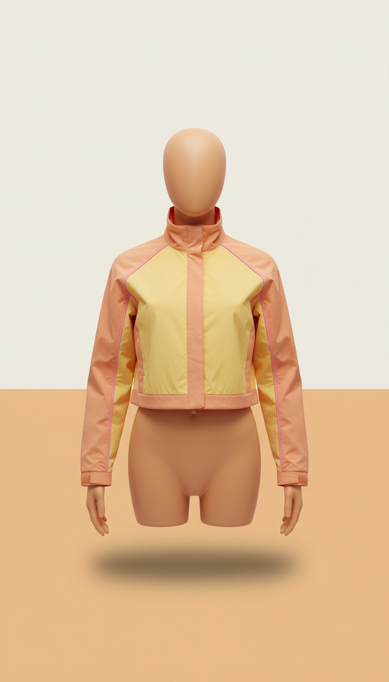 Aero layer cropped jacket with mesh vents